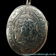 Load image into Gallery viewer, Large Victorian Solid Silver Locket and Thick Chain
