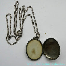 Load image into Gallery viewer, Large Victorian Solid Silver Locket and Thick Chain
