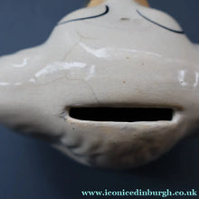 Load image into Gallery viewer, Rare Antique 19th Century Staffordshire Bank or Money Box in the Form of a Fireside Spaniel's Head
