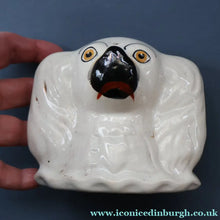 Load image into Gallery viewer, Rare Antique 19th Century Staffordshire Bank or Money Box in the Form of a Fireside Spaniel's Head
