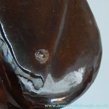 Load image into Gallery viewer, Antique Staffordshire 19th Century Bank or Money Box with Treacle Glaze. In the form of a Spaniel's Head
