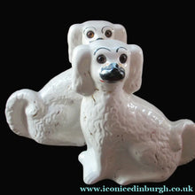 Load image into Gallery viewer, Victorian Antique Staffordshire Chimney Spaniels or Wally Dugs. 1880s PAIR
