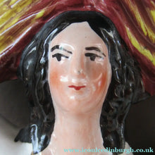 Load image into Gallery viewer, Large Antique Staffordshire Flatback Figurine Couple Harvesting 
