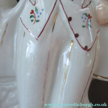 Load image into Gallery viewer, Large Antique Staffordshire Flatback Figurine Couple Harvesting 
