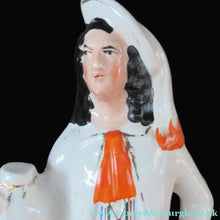 Load image into Gallery viewer, Large Antique Staffordshire Flatback Figurine Couple Harvesting 
