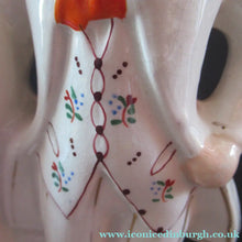 Load image into Gallery viewer, Large Antique Staffordshire Flatback Figurine Couple Harvesting 
