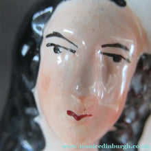 Load image into Gallery viewer, Large Antique Staffordshire Flatback Figurine Couple Harvesting 
