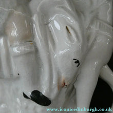 Load image into Gallery viewer, 1860s Staffordshire Kilted Scotsman or Highlander on Horseback 
