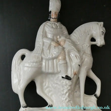 Load image into Gallery viewer, 1860s Staffordshire Kilted Scotsman or Highlander on Horseback 
