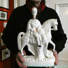 Load image into Gallery viewer, 1860s Staffordshire Kilted Scotsman or Highlander on Horseback 
