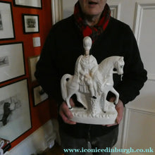 Load image into Gallery viewer, 1860s Staffordshire Kilted Scotsman or Highlander on Horseback 
