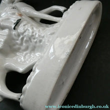 Load image into Gallery viewer, 1860s Staffordshire Kilted Scotsman or Highlander on Horseback 
