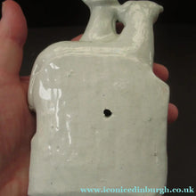 Load image into Gallery viewer, Miniature Antique Staffordshire Flatback Wee Girl with Massive Sheep

