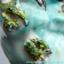 Load image into Gallery viewer, Antique Victorian Staffordshire Figurine. Lady Playing a Concertina with Lamb at her Feet
