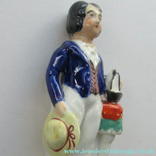 Load image into Gallery viewer, Staffordshire Figurine. 1850s Prince of Wales with Pond Yacht
