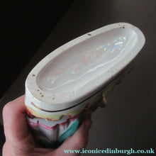 Load image into Gallery viewer, Victorian Staffordshire Spill Vase Flatback. Couple at a Water Well
