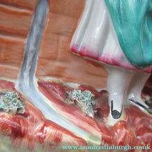 Load image into Gallery viewer, Victorian Staffordshire Spill Vase Flatback. Couple at a Water Well

