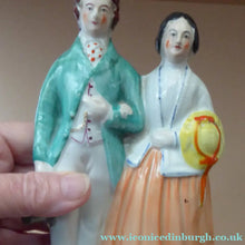 Load image into Gallery viewer, STAFFORDSHIRE FIGURINE. Miniature Model of the Prince and Princess of Wales
