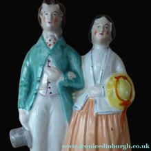 Load image into Gallery viewer, STAFFORDSHIRE FIGURINE. Miniature Model of the Prince and Princess of Wales
