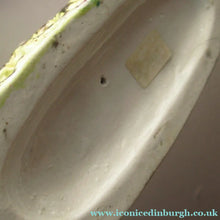 Load image into Gallery viewer, Miniature Staffordshire Flatback Figurine. Couple in a Bough with Swan and Bridge
