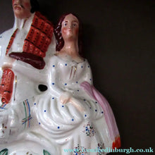 Load image into Gallery viewer, Genuine Staffordshire Flatback Figurine. Poor Man's Clock
