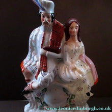 Load image into Gallery viewer, Genuine Staffordshire Flatback Figurine. Poor Man's Clock
