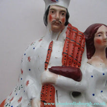 Load image into Gallery viewer, Genuine Staffordshire Flatback Figurine. Poor Man's Clock
