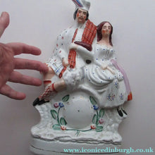Load image into Gallery viewer, Genuine Staffordshire Flatback Figurine. Poor Man's Clock
