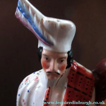 Load image into Gallery viewer, Genuine Staffordshire Flatback Figurine. Poor Man's Clock
