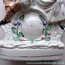 Load image into Gallery viewer, Genuine Staffordshire Flatback Figurine. Poor Man's Clock
