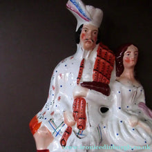 Load image into Gallery viewer, Genuine Staffordshire Flatback Figurine. Poor Man's Clock
