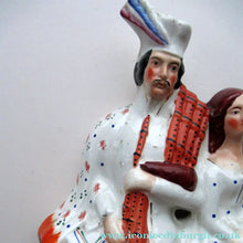 Load image into Gallery viewer, Genuine Staffordshire Flatback Figurine. Poor Man's Clock
