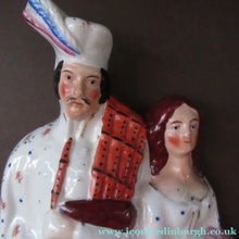Load image into Gallery viewer, Genuine Staffordshire Flatback Figurine. Poor Man's Clock

