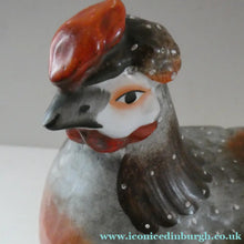 Load image into Gallery viewer, LARGE Antique Staffordshire Hen on Nest / Hen on Basket Lidded Dish. Beautiful Colours
