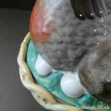Load image into Gallery viewer, LARGE Antique Staffordshire Hen on Nest / Hen on Basket Lidded Dish. Beautiful Colours
