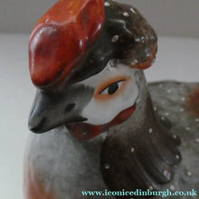 Load image into Gallery viewer, LARGE Antique Staffordshire Hen on Nest / Hen on Basket Lidded Dish. Beautiful Colours
