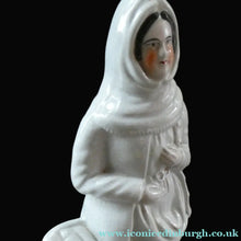 Load image into Gallery viewer, Antique 19th Century STAFFORDSHIRE Pottery Figurine of a Scottish Newhaven Fishwife Media 1 of 14
