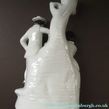Load image into Gallery viewer, Antique Victorian Spill Vase. Man and Woman Drinking Beside a Tree
