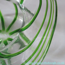 Load image into Gallery viewer, Victorian Art Glass Bowl Green Trails Stuart &amp; Sons Stourbridge
