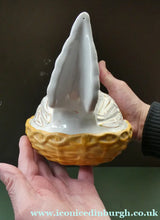 Load image into Gallery viewer, Victorian Staffordshire Pottery Chicken or Hen on a Nest 
