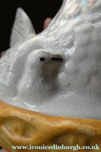 Load image into Gallery viewer, Victorian Staffordshire Pottery Chicken or Hen on a Nest 
