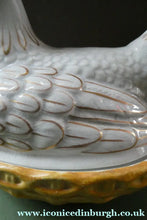 Load image into Gallery viewer, Victorian Staffordshire Pottery Chicken or Hen on a Nest 
