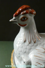 Load image into Gallery viewer, Victorian Staffordshire Pottery Chicken or Hen on a Nest 
