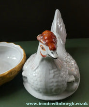 Load image into Gallery viewer, Victorian Staffordshire Pottery Chicken or Hen on a Nest 
