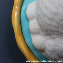 Load image into Gallery viewer, Late 19th Century Antique Victorian WHITE Staffordshire Hen on Yellow Nest
