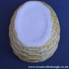Load image into Gallery viewer, Late 19th Century Antique Victorian WHITE Staffordshire Hen on Yellow Nest - British Ceramics

