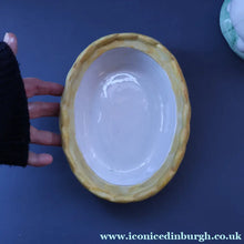 Load image into Gallery viewer, Late 19th Century Antique Victorian WHITE Staffordshire Hen on Yellow Nest - British Ceramics
