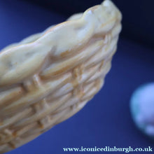 Load image into Gallery viewer, Late 19th Century Antique Victorian WHITE Staffordshire Hen on Yellow Nest - British Ceramics
