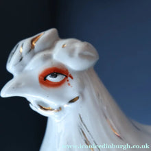 Load image into Gallery viewer, Late 19th Century Antique Victorian WHITE Staffordshire Hen on Yellow Nest - British Ceramics
