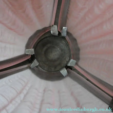 Load image into Gallery viewer, Vintage 1920s ART DECO Pressed Pink Glass Pendant Lamp Shade - in the form of a clam shell
